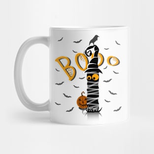 Cute Halloween illustration, Funny Horror Design. Mug